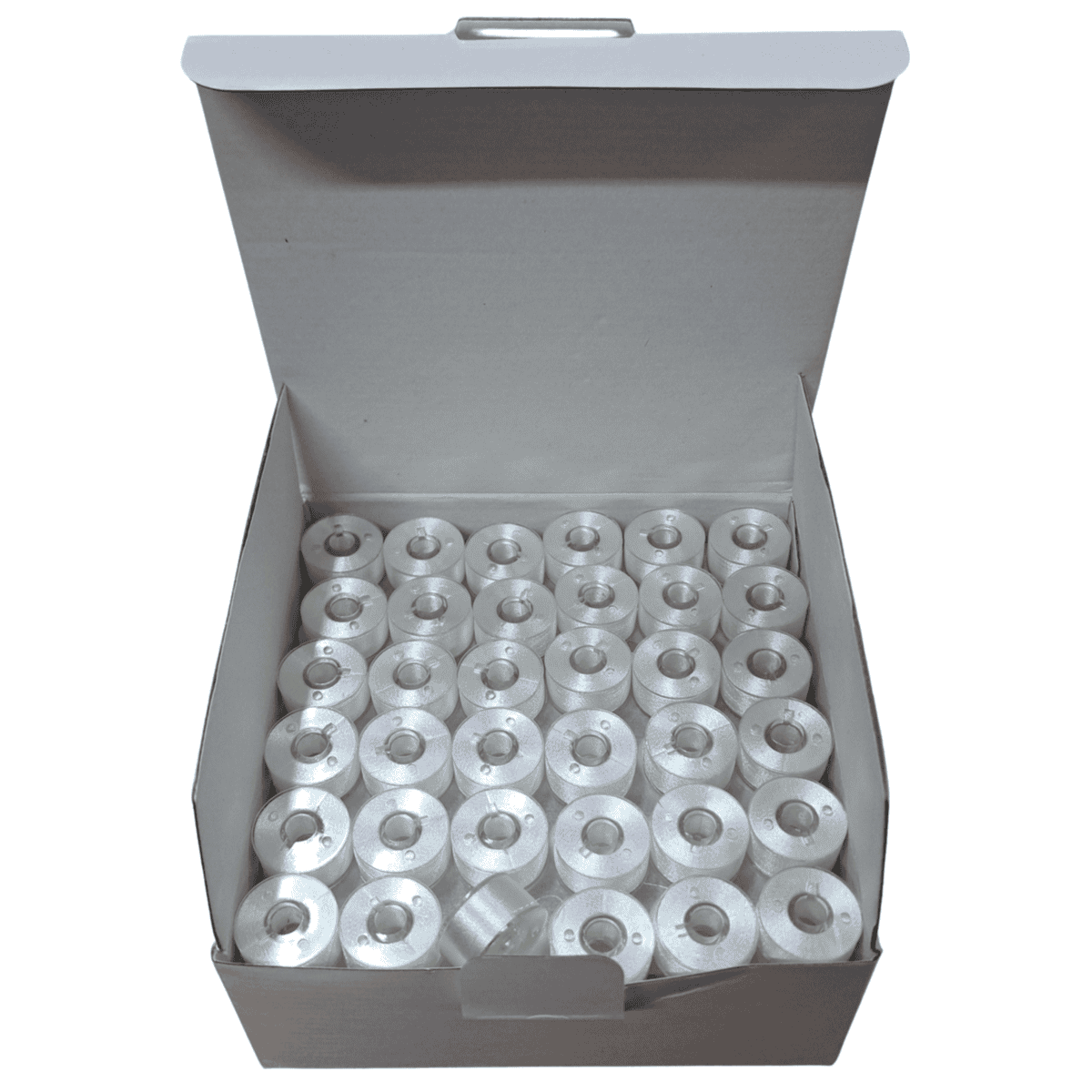 PWBPS A - Pre Wound Bobbin - A Plastic Sided - White - 1 Box - Image 2