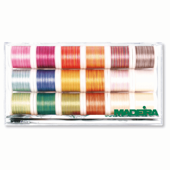 Madeira Cotona 50 Multi Colour 18 Spool Box