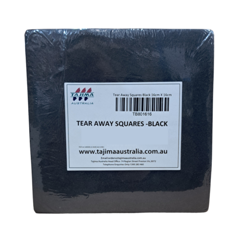 TB802323 - Heavy Tearaway Squares - 80gm - Black - (23cm x 23cm)