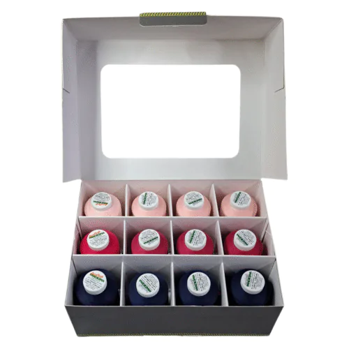 9202 - Madeira Overlock Box 3+1 Navy and Pink