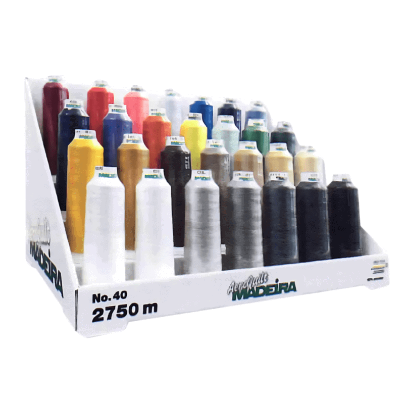 Thread Display Stands 9130D - Madeira Aeroquilt (Solid Colour) Thread & Display Stand ...