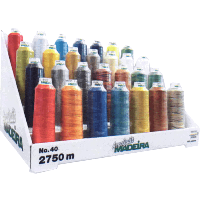 Madeira Aeroquilt (Solid+12Veriegated) Thread & Display Stand